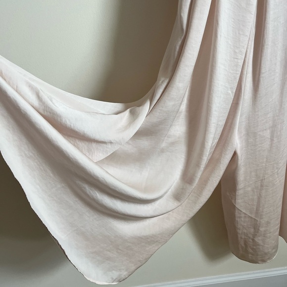 Anthropologie wide leg cropped Satin/Lace spaghetti strap one piece size Small - Picture 2 of 16